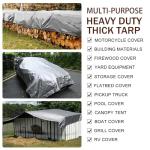 Heavy Duty Waterproof Tarp 10x20Ft UV Resistant