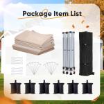 Quictent 10x20 ft Pop-Up Canopy Tent with Sides