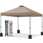 Durable 10x10 Pop-up Canopy Tent with Roller Bag
