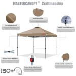 Durable 10x10 Pop-up Canopy Tent with Roller Bag