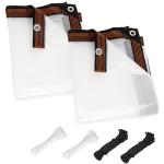 Heavy Duty 8x10 FT Waterproof Clear Tarp