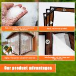 Heavy Duty 8x10 FT Waterproof Clear Tarp
