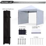 ABCCANOPY 10x10 Pop Up Canopy Tent with Sidewalls