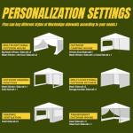 MordenApe 10x10 Pop Up Canopy Tent Sidewalls