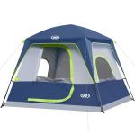 4-Person Portable Waterproof Camping Tent - Dark Blue