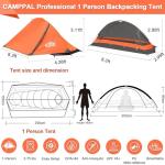 Camppal 1-Person All-Season Tent for Adventures