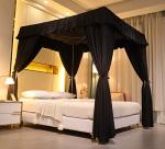 Elegant Four Corner Bed Canopy Mosquito Net