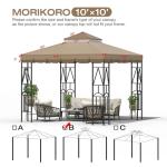 Morikoro 10x10 Double Tier Canopy Cover
