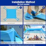 Rhino Valley UPF50+ Beach Tent Sun Shelter