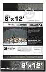 Olive Green Canvas Tarp 8x12 Feet