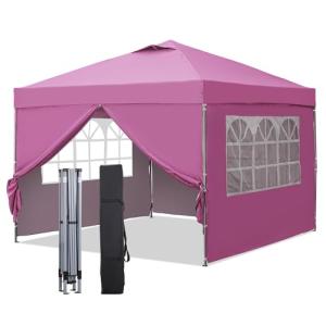 10x10ft Pop Up Canopy Tent with Sidewalls