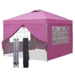10x10ft Pop Up Canopy Tent with Sidewalls