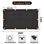 90% Shade Cloth - 12x20 FT Durable Mesh Tarp