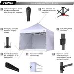 Heavy Duty 10x10 Pop-Up Canopy Tent with Walls