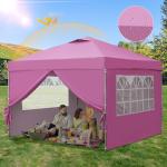 10x10ft Pop Up Canopy Tent with Sidewalls