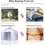 Heavy Duty 10x10 Pop-Up Canopy Tent with Walls