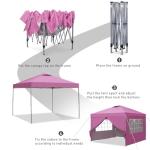 10x10ft Pop Up Canopy Tent with Sidewalls