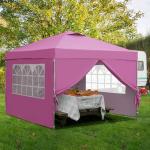 10x10ft Pop Up Canopy Tent with Sidewalls