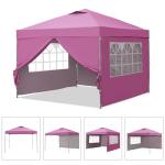 10x10ft Pop Up Canopy Tent with Sidewalls