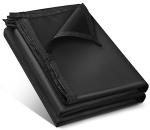 Black Waterproof Tarp for Camping and Outdoor Use