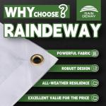 Heavy Duty 12 Mil Waterproof White Tarps 7' x 12