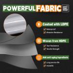 Heavy Duty 12 Mil Waterproof White Tarps 7' x 12