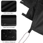 Black Waterproof Tarp for Camping and Outdoor Use