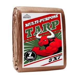 Waterproof 5x7 ft Tarp for Camping and Shelter