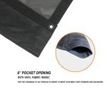 Heavy Duty Black Mesh Tarp 7' x 18