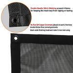 Heavy Duty Black Mesh Tarp 7' x 18