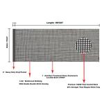 Heavy Duty Black Mesh Tarp 7' x 18