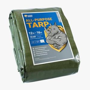 Heavy Duty 12x16 Feet Waterproof Tarp - Green