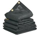 Heavy Duty Black Tarp for Dump Trucks, 6x14 ft