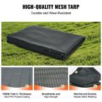 Heavy Duty Black Tarp for Dump Trucks, 6x14 ft