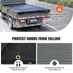 Heavy Duty Black Tarp for Dump Trucks, 6x14 ft