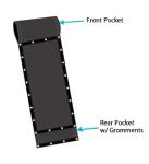 7' x 16' Dump Truck Vinyl Coated Mesh Tarp