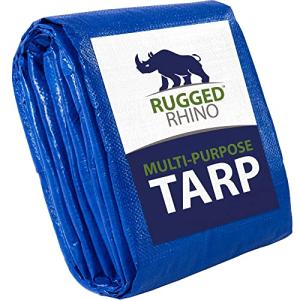 Rugged Rhino Heavy Duty Waterproof Blue Tarp 16x20