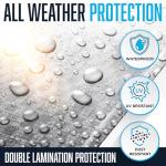 Versatile Blue/Silver Water and Tear Resistant Tarp