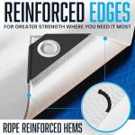 Versatile Blue/Silver Water and Tear Resistant Tarp