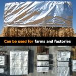 Heavy Duty Waterproof 5'x7' Tarp - Silver/Black