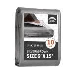 Heavy Duty Waterproof 6x15 Feet Tarp Cover