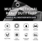 Heavy Duty 10x12 Feet Waterproof Tarp Cover