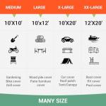 Heavy Duty Waterproof Tarp for Camping and Outdoors
