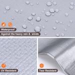 Heavy Duty Waterproof Tarp 8x10FT with Grommets