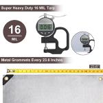 Heavy Duty Waterproof Tarp 8x10FT with Grommets