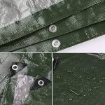 Onarway Waterproof Green Poly Tarps - 6x10 Ft 2-Pack