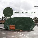 Onarway Waterproof Green Poly Tarps - 6x10 Ft 2-Pack