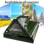 Onarway Waterproof Green Poly Tarps - 6x10 Ft 2-Pack