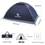 CAMEL CROWN Waterproof Dome Tent for Camping
