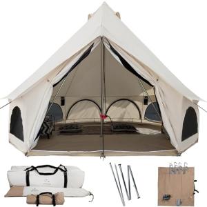 WHITEDUCK Avalon Canvas Bell Tent - Luxury Glamping Tent